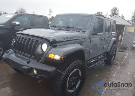 2020 Jeep Wrangler Unlimited Sahara 4X4 z USA, uszkodzony, nr VIN 1C4HJXEG8LW335930
